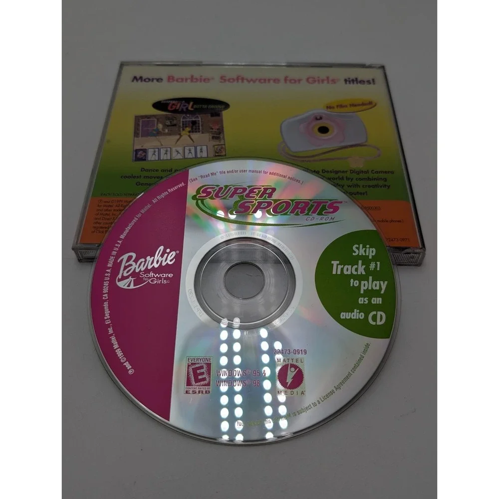 Barbie Super Sports PC CD-ROM Game Windows (Mattel Media, 1999)